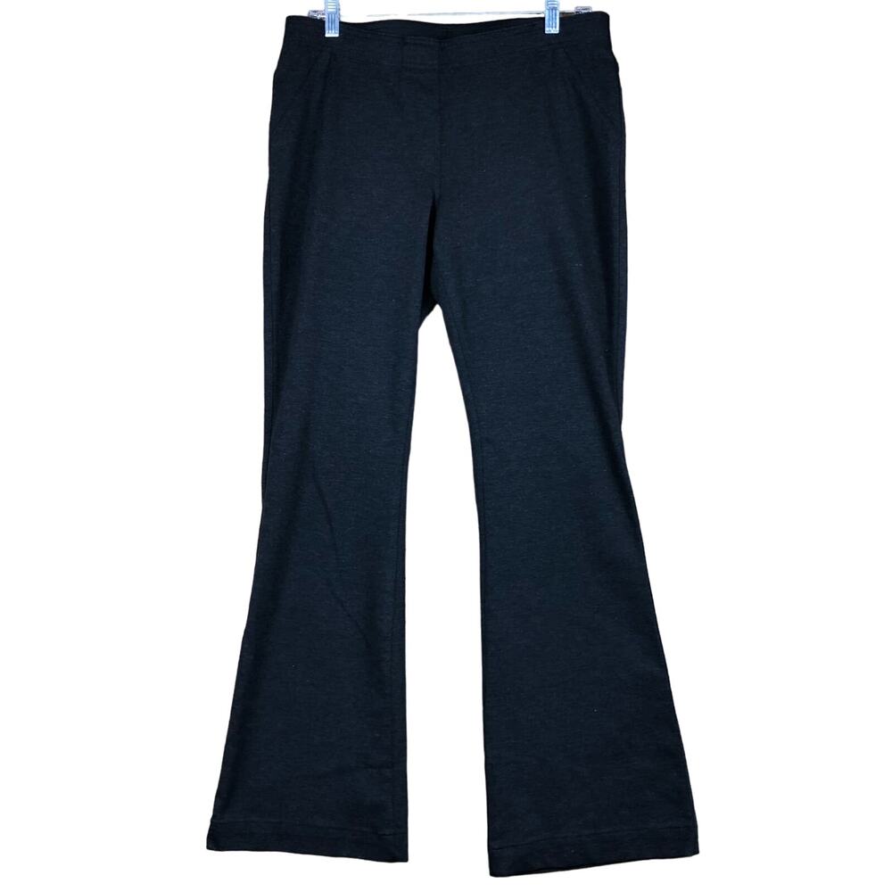 Chicos Womens Pants Charcoal Pull On Mid Rise Bootcut Leggings Stretch 1 (M)
